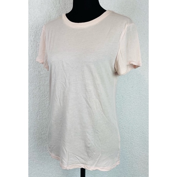 Z SUPPLY • Classic Light Pink Crewneck Short Sleeve Tee - Picture 3 of 12